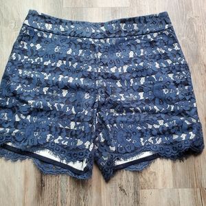 Anthropologie Cartonnier Scalloped Lace Shorts